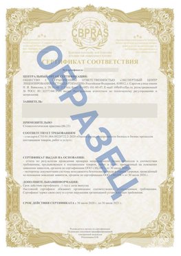 Образец Сертификат СТО 01.064.00220722.2-2020 Златоуст Сертификат СТО 01.064.00220722.2-2020 
